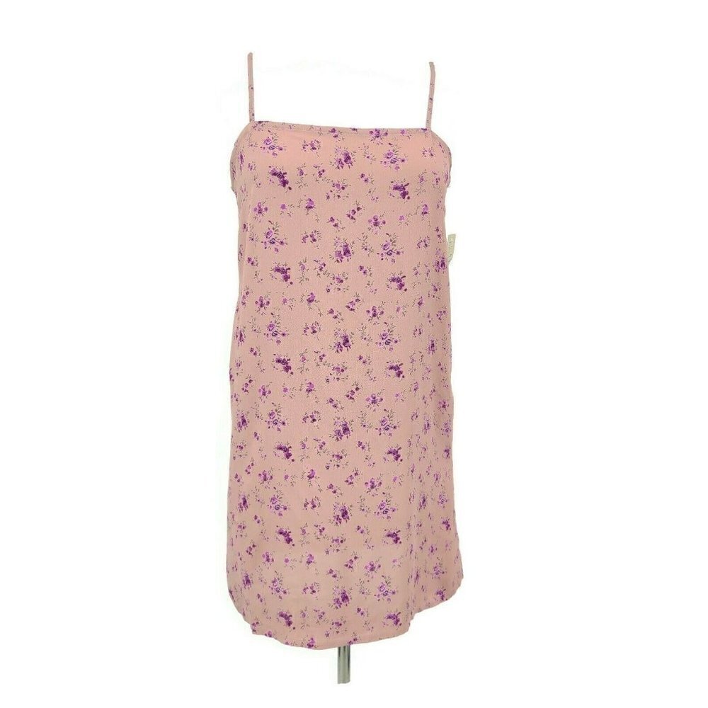 New Flynn Skye Molly Mini Slip Dress Womens XS Lavender Purple Floral
